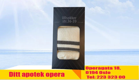 Ullsokker kremhvit str 36-39, 813222