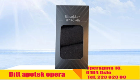 Ullsokker sort str 43-46, 940487