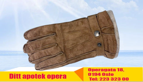 Skinnhansker herre brun onesize, 975514