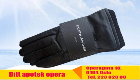Skinnhansker dame sort onesize, 853882