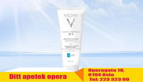 Vichy Pureté Thermale 3-i-1 ansiktsrens 200ml, 902488