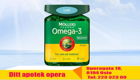 Møllers Omega-3 ledd 80 kapsler, 981481