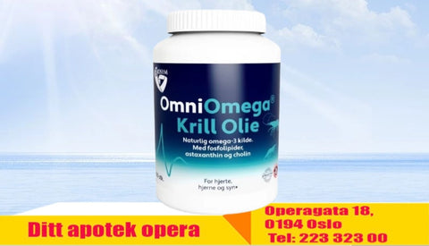 OmniOmega Krill olje 100 kapsler