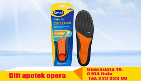 Scholl Gel Act Work & Boot såle L 1 par, 830777