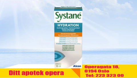 Systane Hydration komfortøyedråper uten konserveringsmiddel 10 ml, 956212