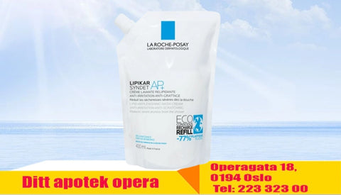 La Roche-Posay Lipikar Syndet AP+ dusjgelékrem refill 400ml, 843207