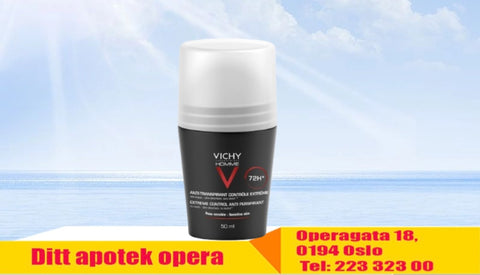 Vichy Homme 72h antiperspirant roll-on deodorant 50 ml, 922233