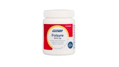Nycoplus folsyre 400 mikrogram 100 tabletter, 994649