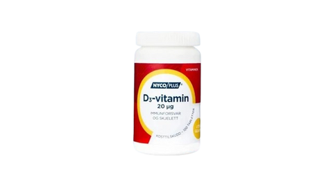 Nycoplus D3-vitamin Tab 20 mikrog 100 tabletter, 904166