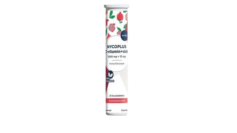 Nycoplus C-vitamin + sink 20 brusetabletter, 950661