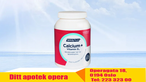 Nycoplus Calcium m/D-vitamin 15 mikrog/500 mg 100 tabletter, 873720