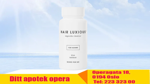 Hair Luxious vegansk kosttilskudd - for henne, 60 stk, 970382