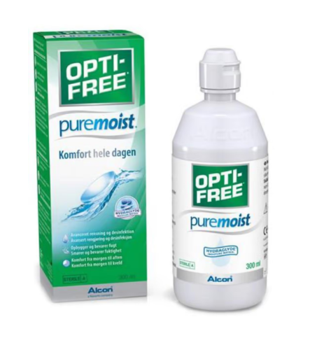 Opti-Free Puremoist linsevæske og etui 300 ml, 956759