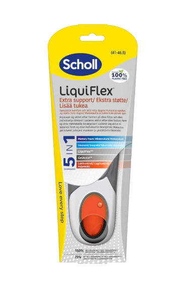 Scholl Liquiflex såle ekstra støtte L 1 par, 812761