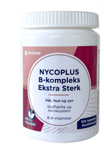 Nycoplus B-kompleks ekstra sterk 100 tabletter, 809463