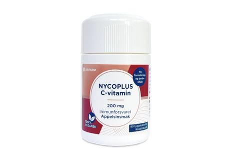Nycoplus C-vitamin tyggetablett 200 mg appelsin 80 stk, 818851