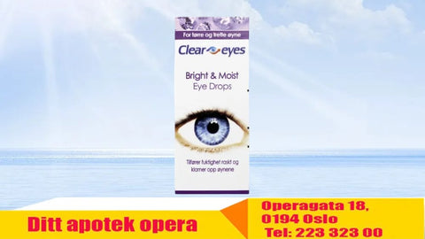 Cleareyes Bright & Moist øyedråper 15 ml, 956416