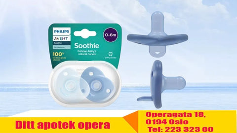 Philips Avent Soothie Heart blue 0-6m 2 stk, 950289