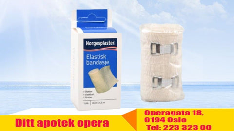 Norgesplaster Elastisk Bandasje 8cm x4,5m 1 stk