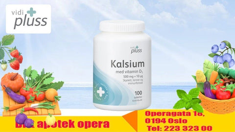 Vidi pluss kalsium m/D-vit 100 tabletter, 910409