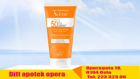 Avène Sun Face Cream SPF50+ 50 ml, Varenummer: 948321