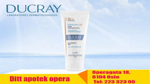 Ducray Keracnyl UV Fluid SPF50+ til uren hud 50 ml, 802659