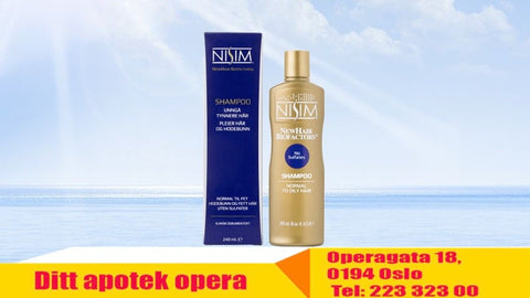 NISIM Shampoo for normal til fet hodebunn og fett hår 240 ml, 882799