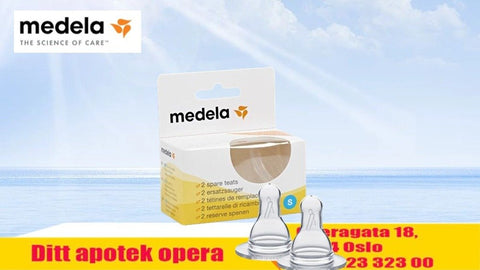 Medela smokk med små hull 0-3 mnd 2 stk, 825047