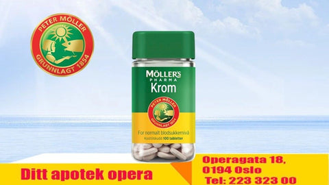 Möller's Pharma Krom 100 tabletter, 971430