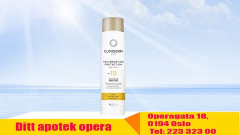 Cliniderm Tan Boosting Protection Sun Lotion SPF15, 150 ml, Varenummer: 903992