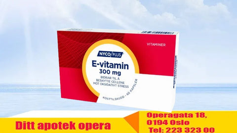 Nycoplus E-vitamin kaps 300 mg 60 stk, 990297