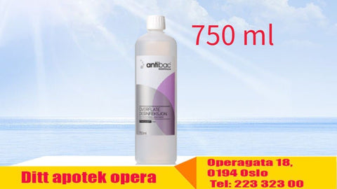 Antibac Pharma 75 % overflatedesinfeksjon 750 ml, 898625