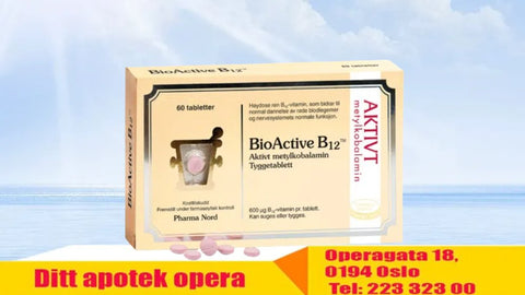 BioActive B12 600 µg 60 tyggetabletter, 956148