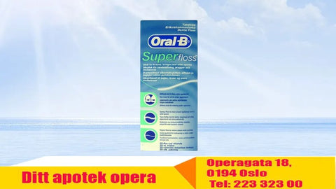 Oral-B tanntråd Super Floss 50 stk, 936180