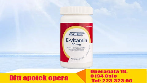 Nycoplus E-vitamin 30 mg 120 kapsler, 914417