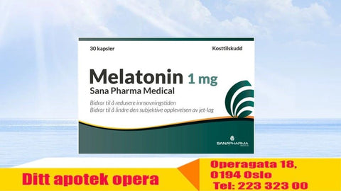 Melatonin 1 mg Sana Pharma Medical, 30 kapsler, 849862