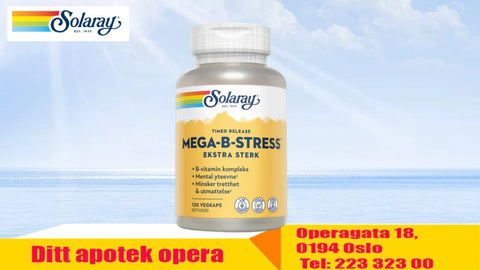 Solaray MEGA-B-STRESS EKSTRA STERK, 723000