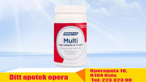 Nycoplus Multi uten vitamin A, D og K 100 tabletter, 999942