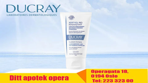 Ducray Kertyol PSO Shampoo til lett psoriasis 125 ml, 980137