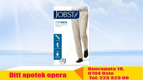 Jobst for men K1 lår sort M