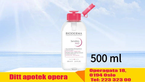 Bioderma Sensibio h2o m/pumpe 500 ml, 947091