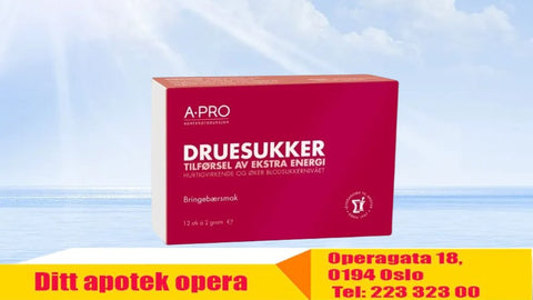 Apro Druesukker med bringebærsmak 12 stk,  922802