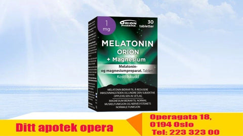 Melatonin Orion 1mg + magnesium 30 tabletter, 809817