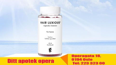 Hair Luxious for henne - veganske gummies-hyllebær og jordbærsmak 60 stk, 822126