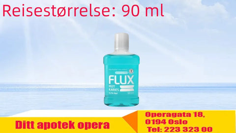 Flux Coolmint 0,2% fluorskyll reisestørrelse 90 ml