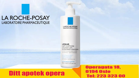 La Roche-Posay Lait bodylotion til tørr hud uten parfyme 400 ml, 850406
