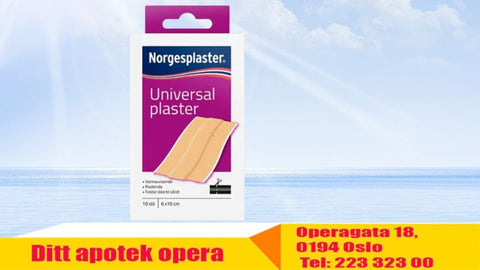 Norgesplaster Universalplaster 6x10 cm 10 stk