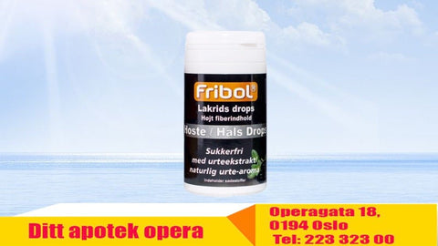 Fribol Hoste/Hals Lakris drops u/sukker 60 g, 853759