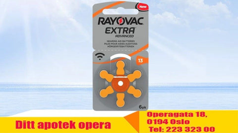 Rayovac Extra Advanced batteri for høreapparat 13, 819683