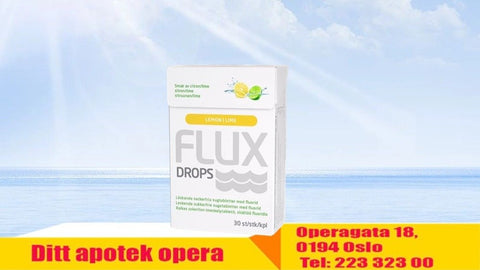 Flux Drops sugetabletter sitron og lime 30 stk, 969504